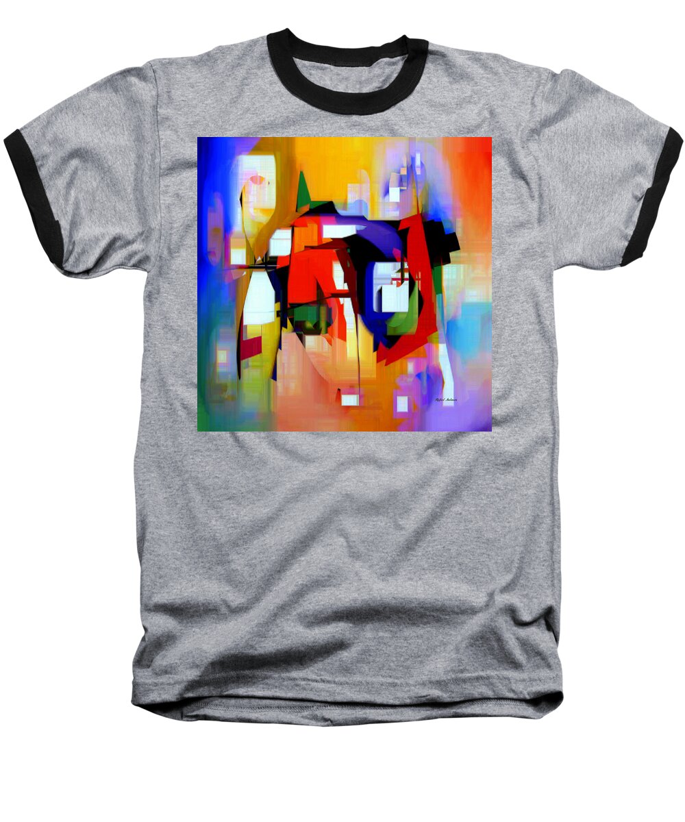 Abstract Baseball T-Shirt featuring the digital art Abstract Series IV #13 by Rafael Salazar