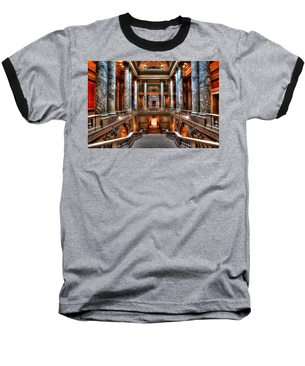 Minnesota State Capitol Baseball T-Shirt featuring the photograph Minnesota State Capitol #1 by Amanda Stadther