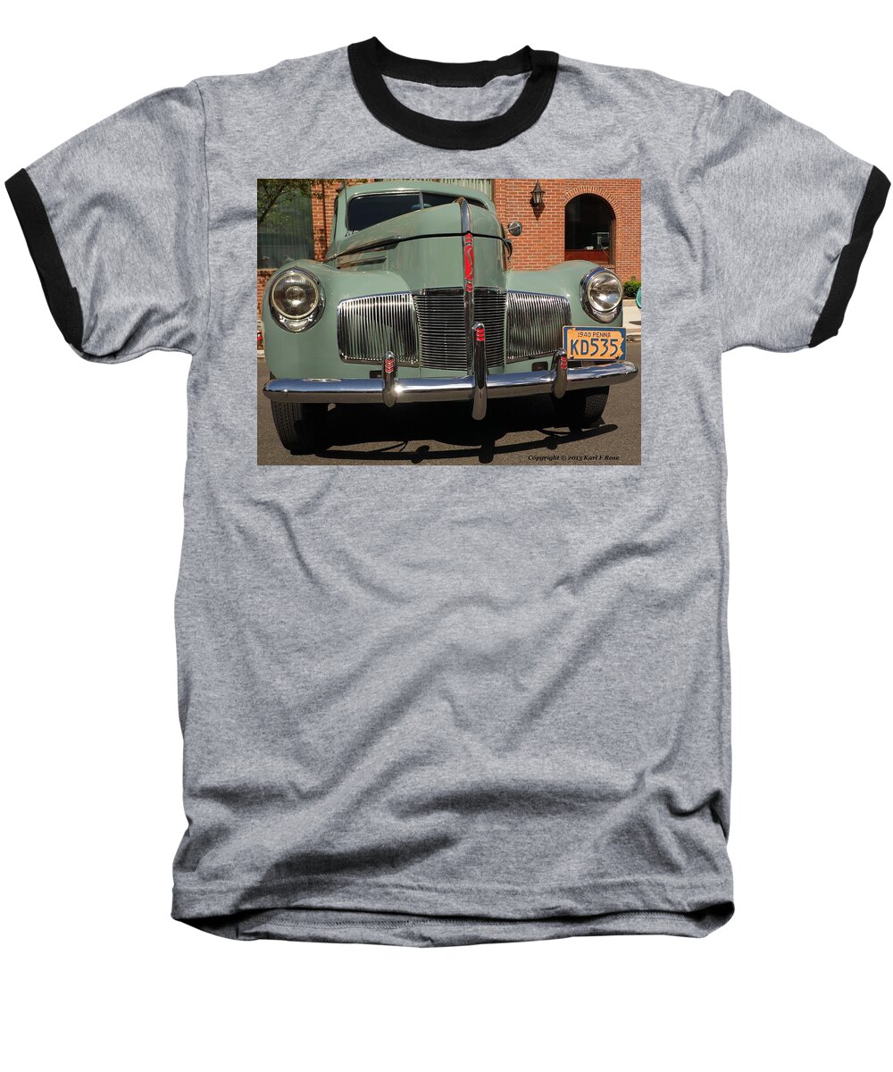 Cars Baseball T-Shirt featuring the photograph 1940 Studebaker by Karl Rose