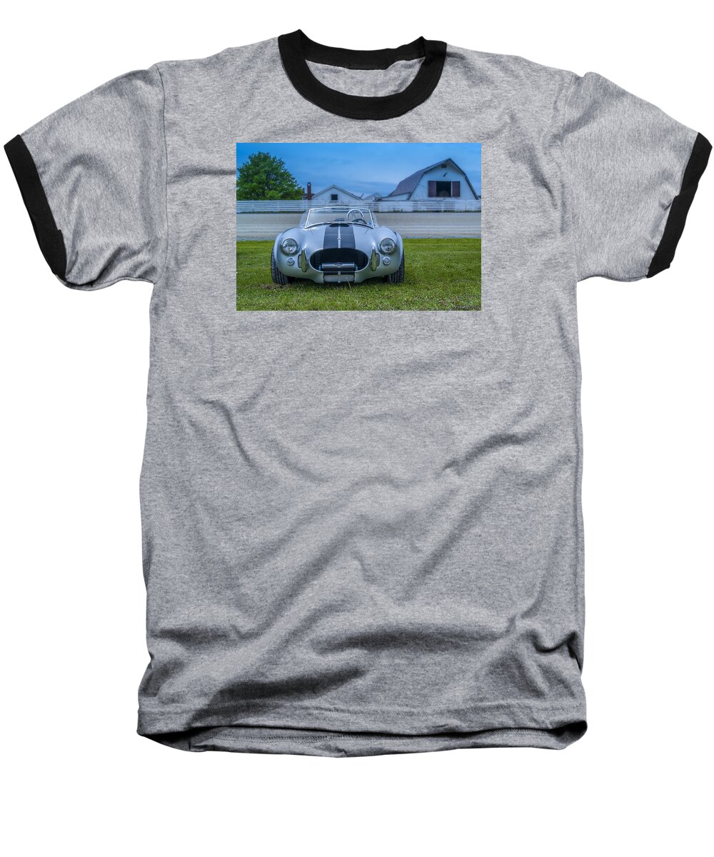 Ford Baseball T-Shirt featuring the photograph 1965 Ford Shelby Cobra American Roadster by Ken Morris