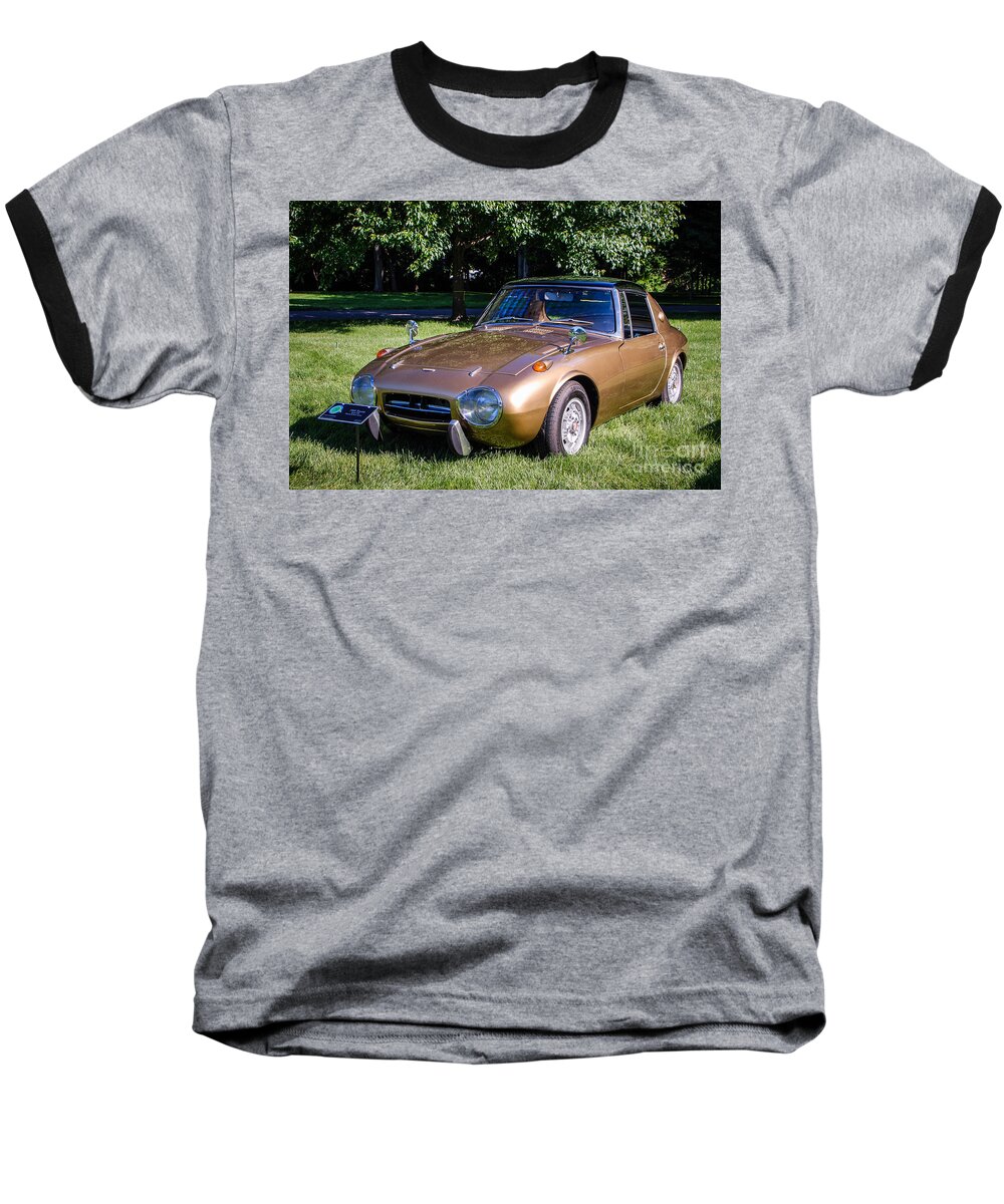 1968 Toyota Sports 800 Baseball T-Shirt featuring the photograph 1968 Toyota Sports 800 by Grace Grogan