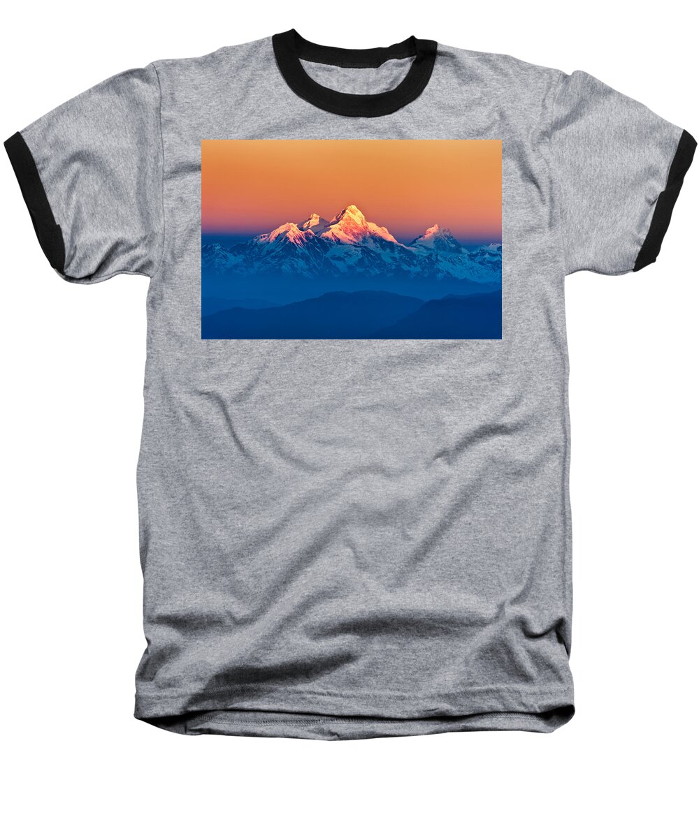 Fog Baseball T-Shirt featuring the photograph Himalaya #2 by U Schade