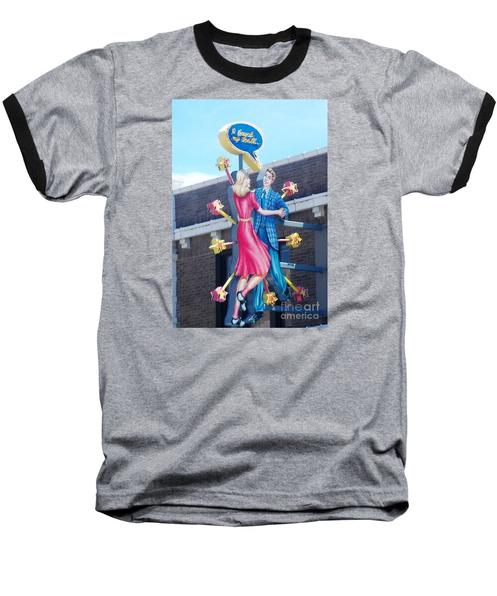 Blueberry Hill Baseball T-Shirt featuring the photograph I Found My Thrill by Kelly Awad