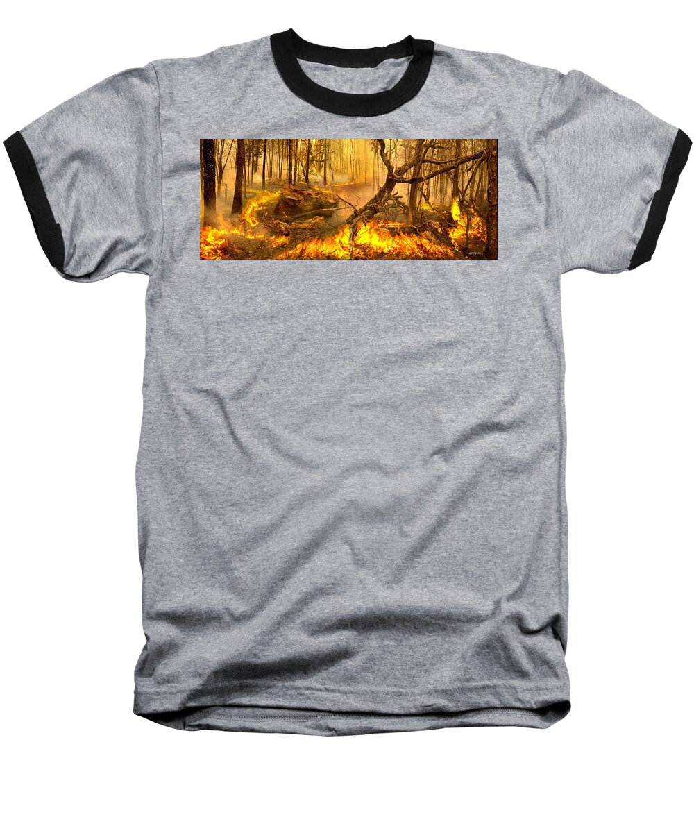 Forests Baseball T-Shirt featuring the photograph 2 Peter 3 10 by Bill Stephens