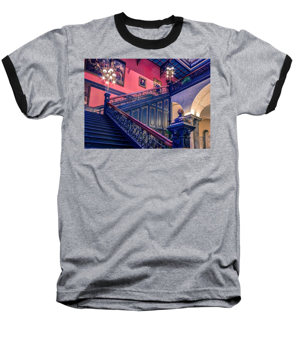Interior Baseball T-Shirt featuring the photograph SC State House #2 by Traveler's Pics