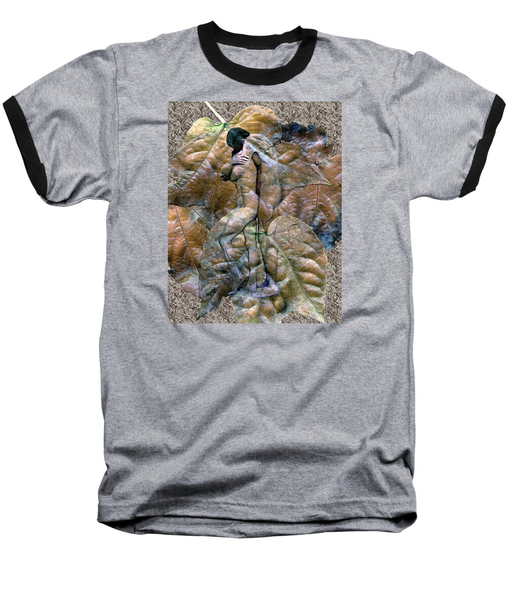 Nudes Baseball T-Shirt featuring the photograph Sheltered by Kurt Van Wagner