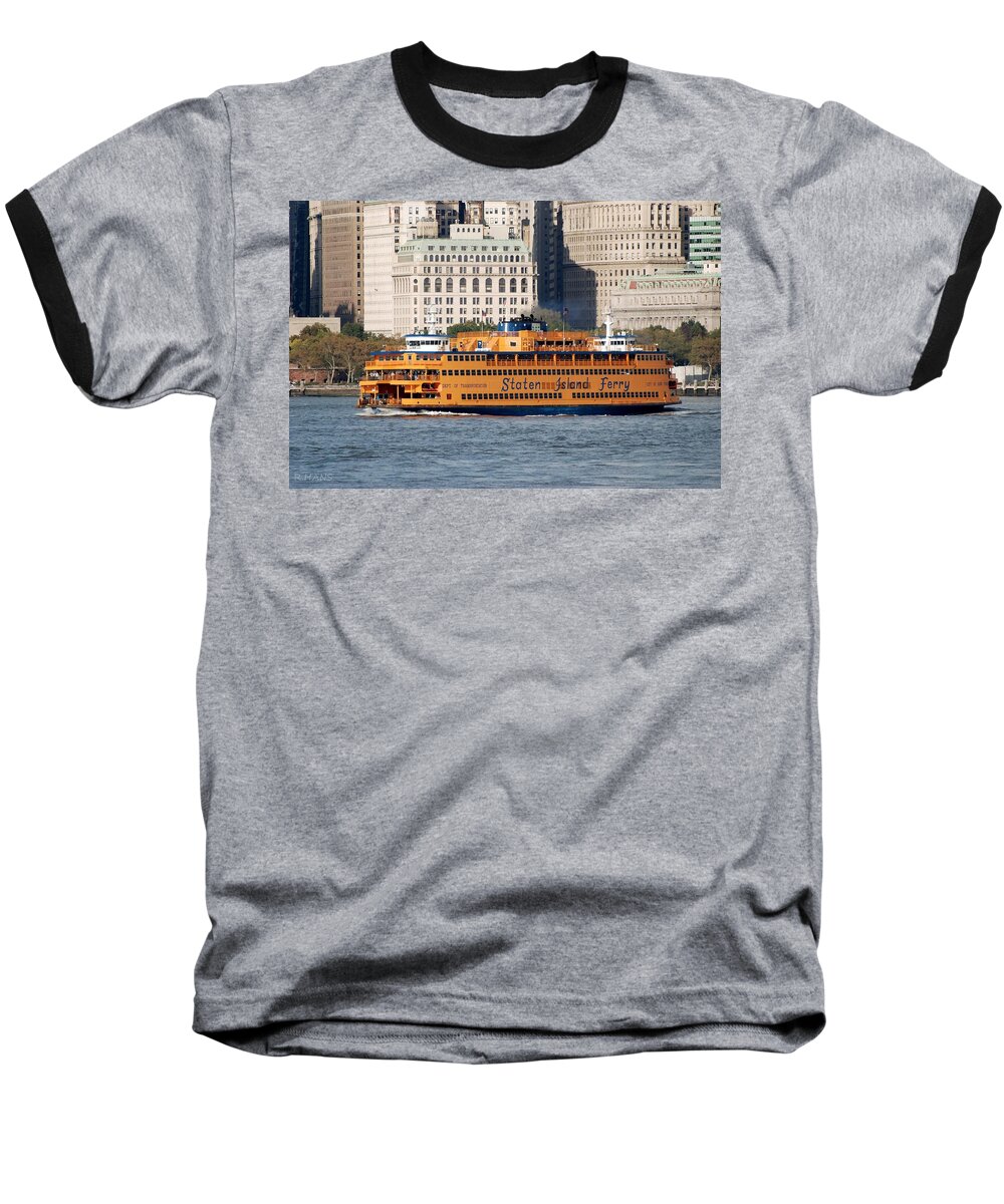 Harbor Baseball T-Shirt featuring the photograph Staten Island Ferry #2 by Rob Hans