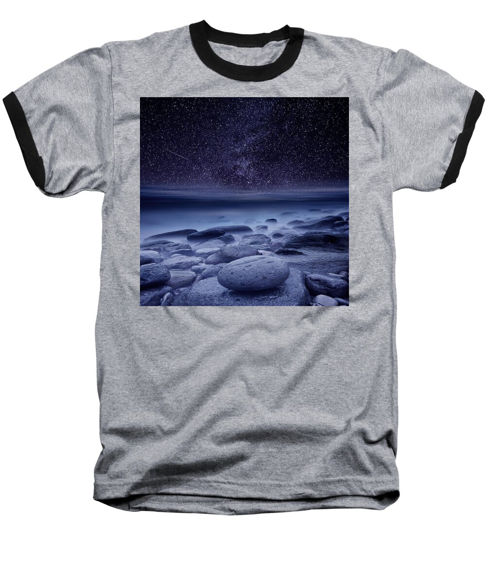 Night Baseball T-Shirt featuring the photograph The cosmos #3 by Jorge Maia