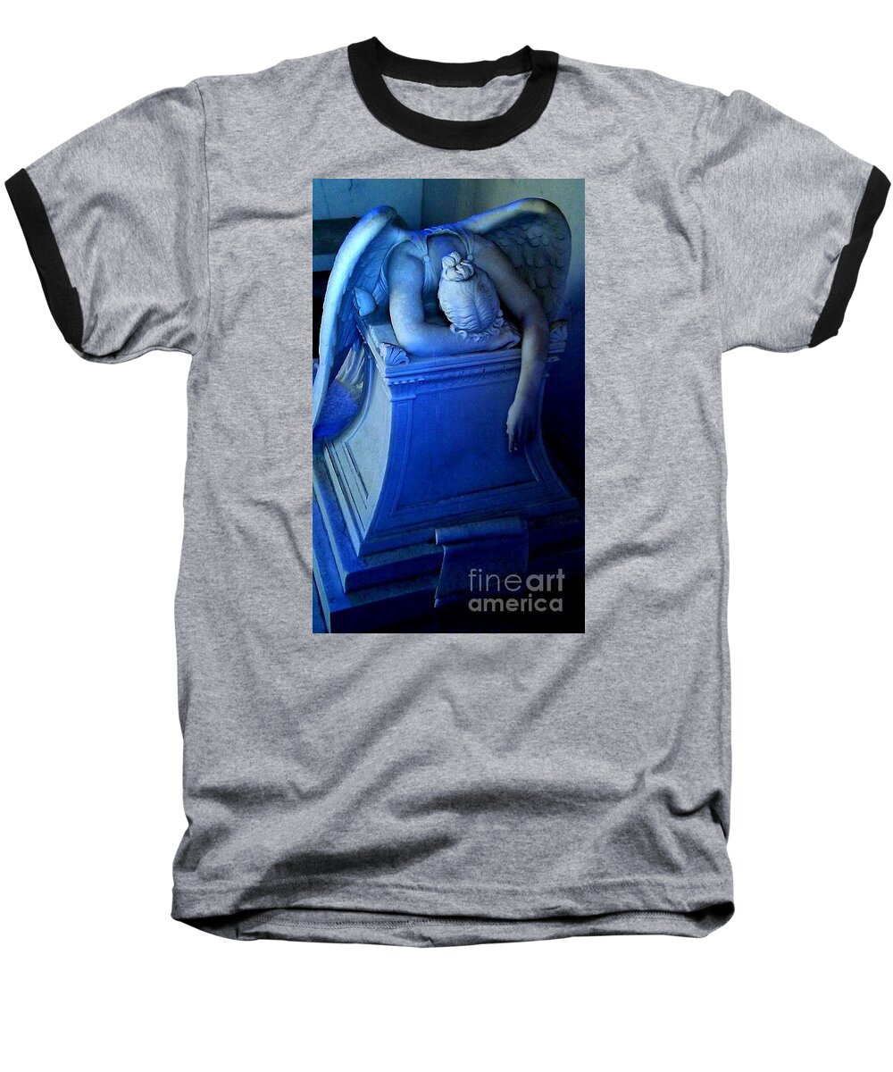 Nola Baseball T-Shirt featuring the photograph Angelic Sorrow by Michael Hoard