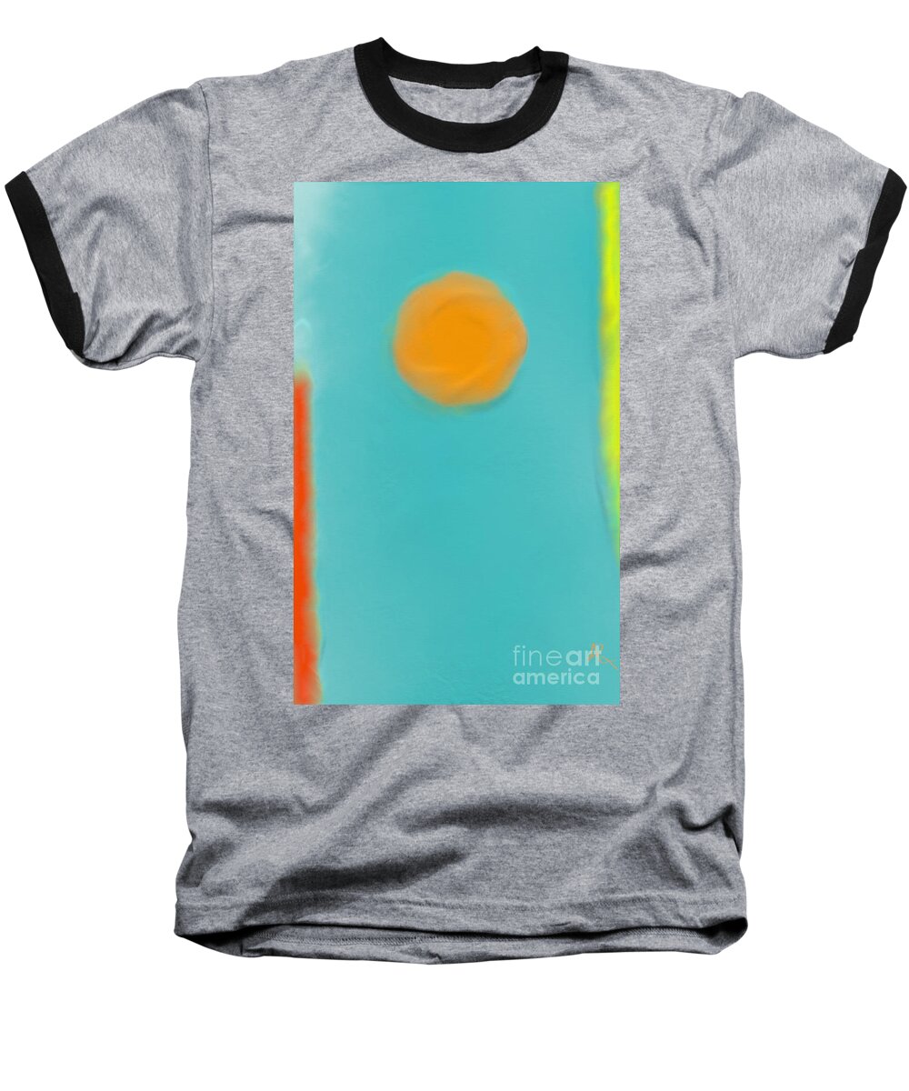 Artrage Baseball T-Shirt featuring the painting Lily Pond #3 by Anita Lewis