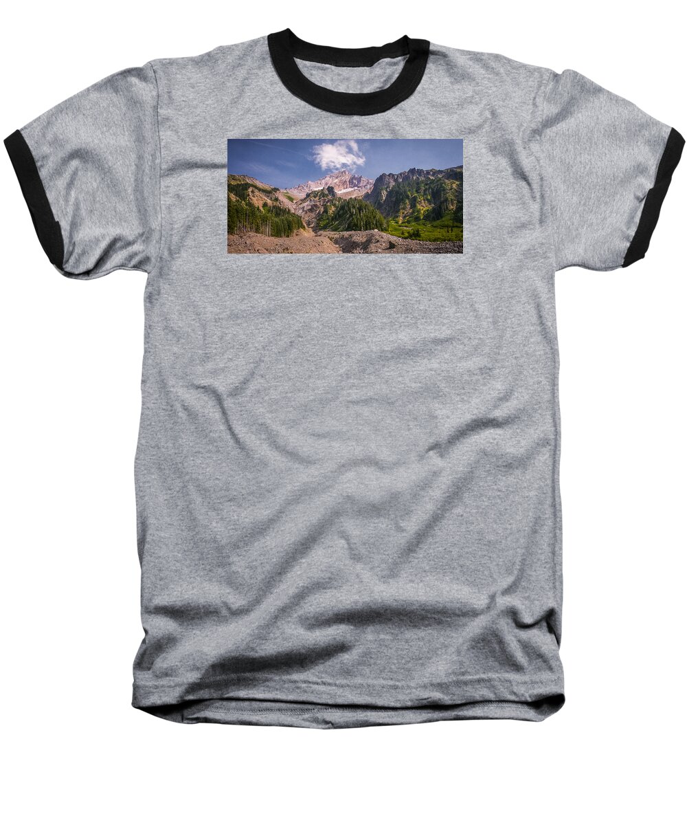 Mt Hood Baseball T-Shirt featuring the photograph Mt Hood in late Summer by Albert Seger
