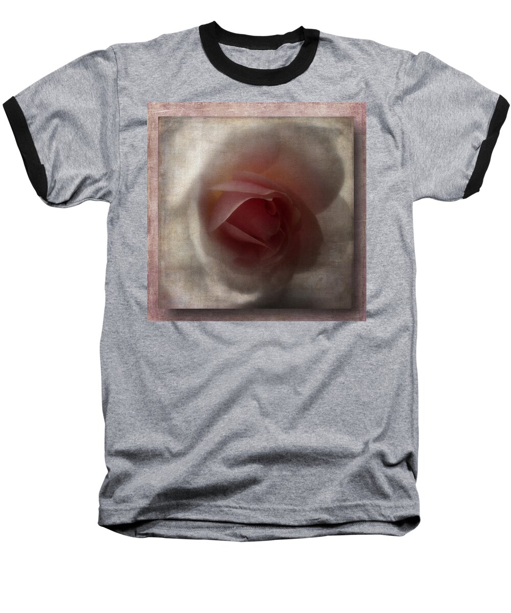Rose Baseball T-Shirt featuring the photograph 3D Pink Rose by Lynn Bolt