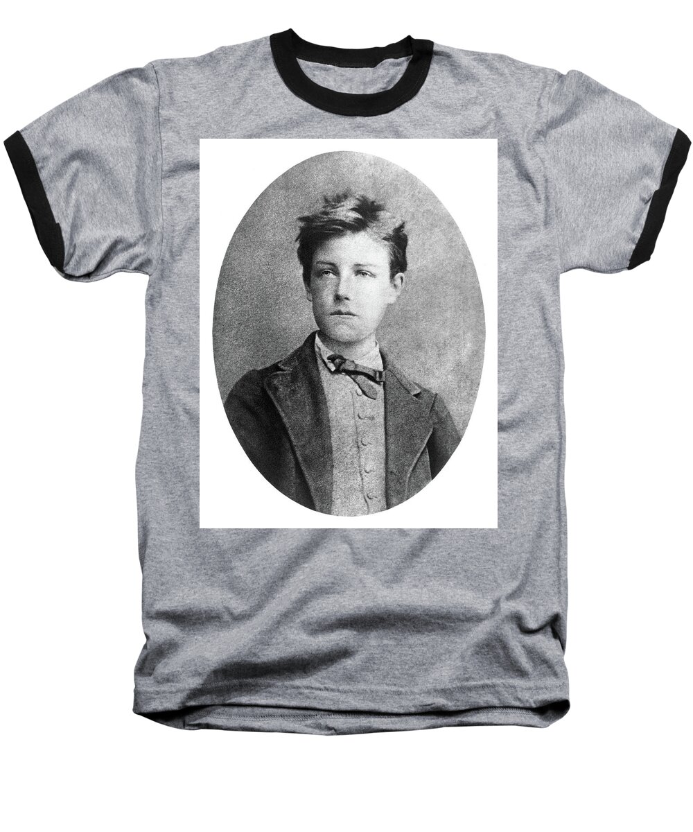 19th Century Baseball T-Shirt featuring the photograph Arthur Rimbaud (1854-1891) #4 by Granger