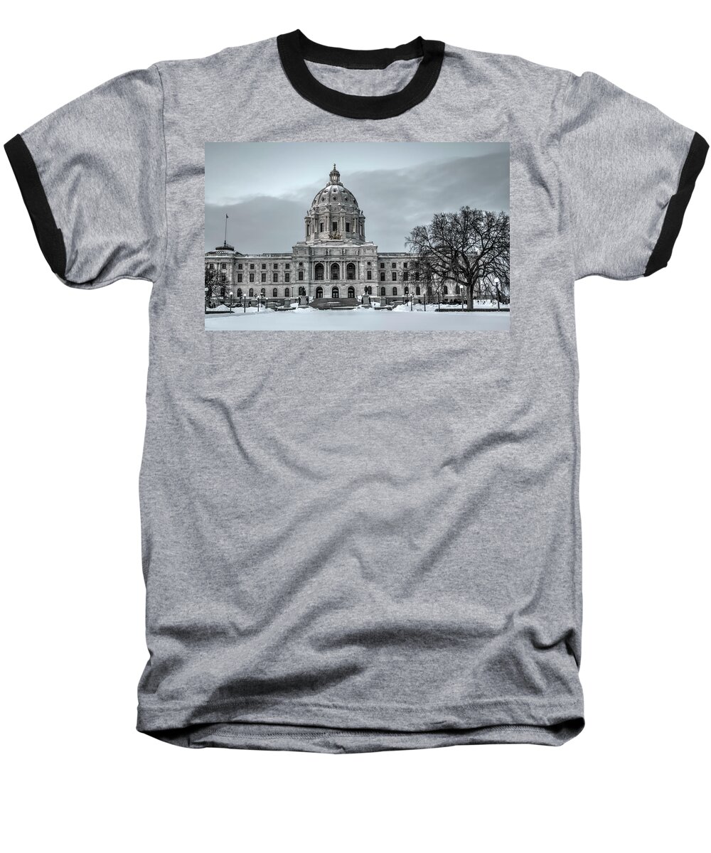 Minnesota State Capitol Baseball T-Shirt featuring the photograph Minnesota State Capitol St Paul #5 by Amanda Stadther