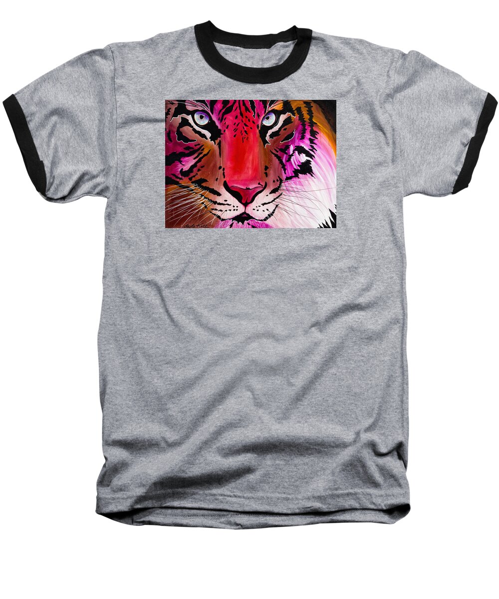 Acrylic Baseball T-Shirt featuring the painting Beautiful Creature by Dede Koll
