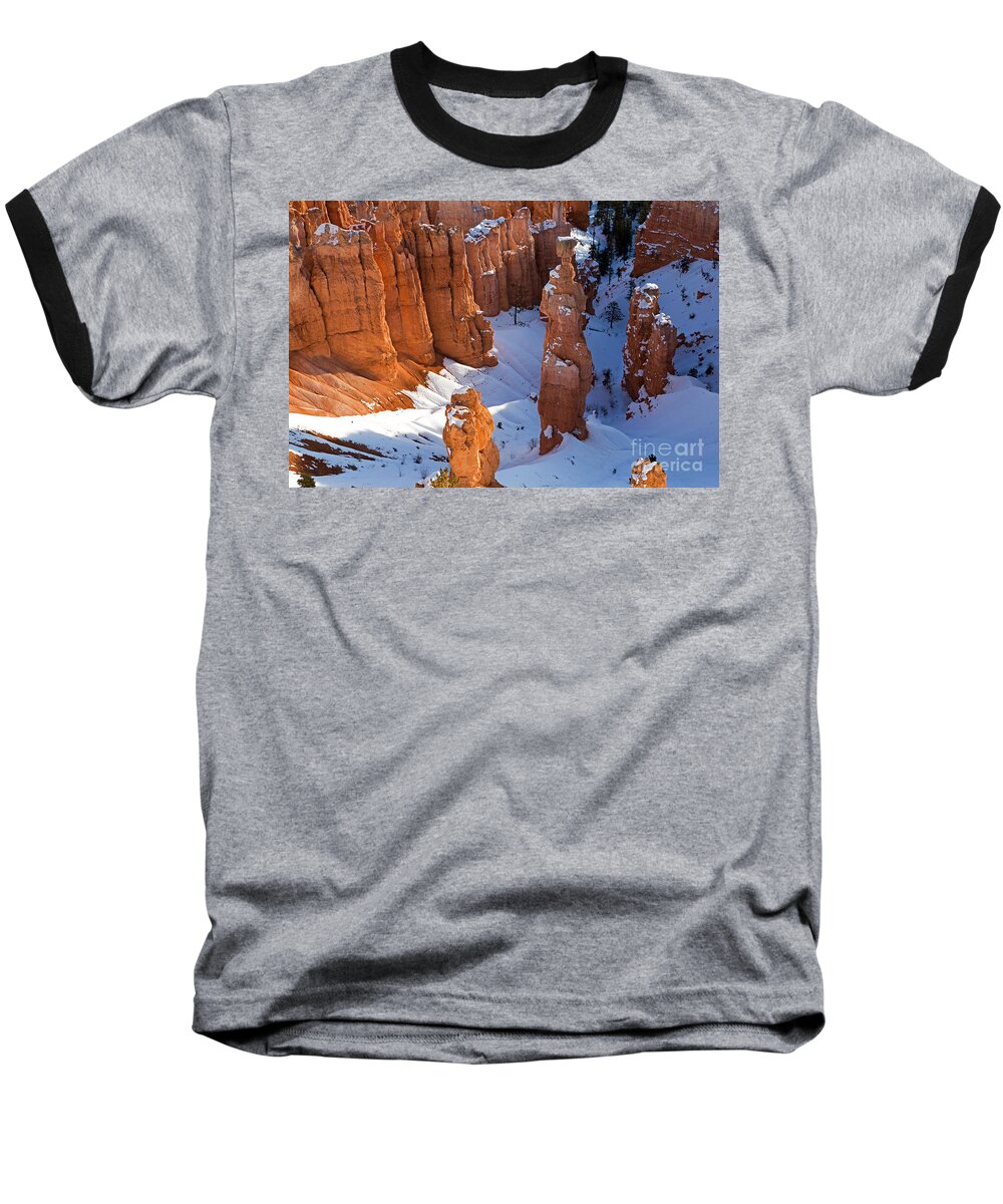 Bryce Canyon Baseball T-Shirt featuring the photograph Sunset Point Bryce Canyon National Park #8 by Fred Stearns