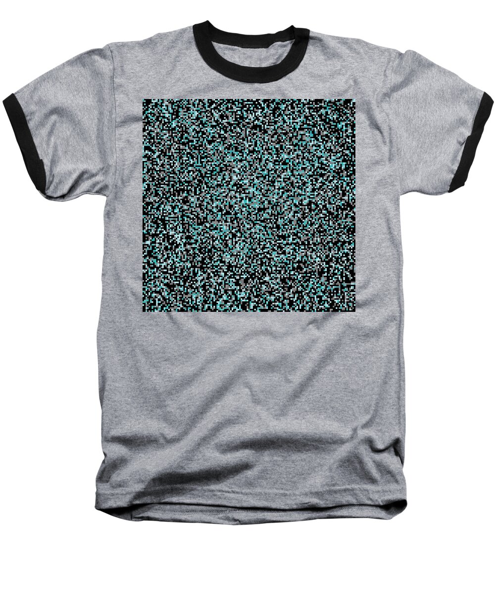 Abstract Baseball T-Shirt featuring the digital art Pixel Art #97 by Mike Taylor