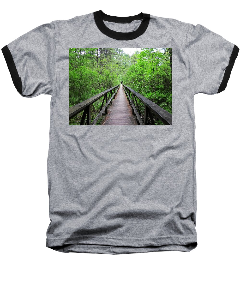 Bridge Baseball T-Shirt featuring the photograph A Bridge to Somewhere by MTBobbins Photography