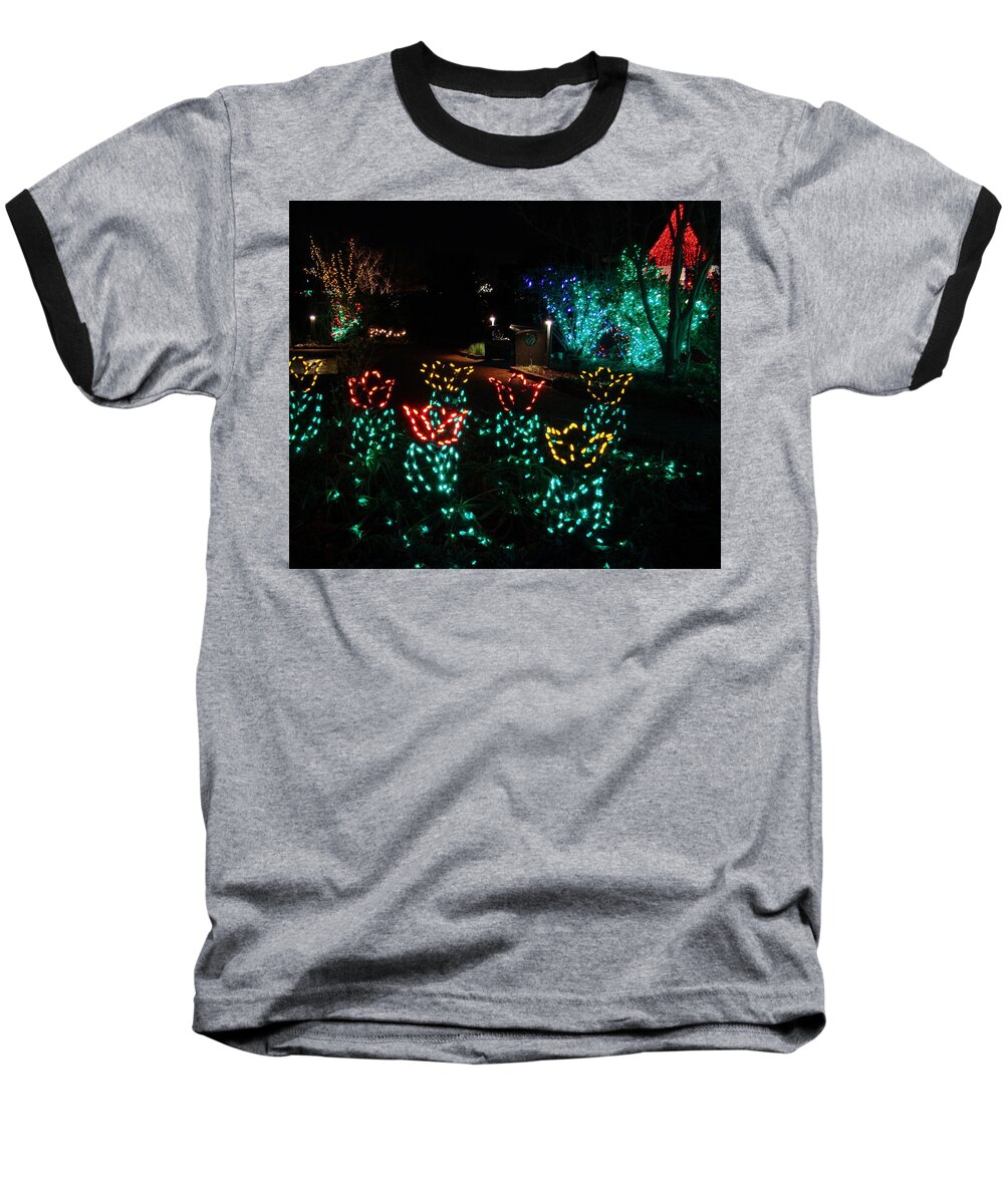 Lights Baseball T-Shirt featuring the photograph A Destination by Rodney Lee Williams