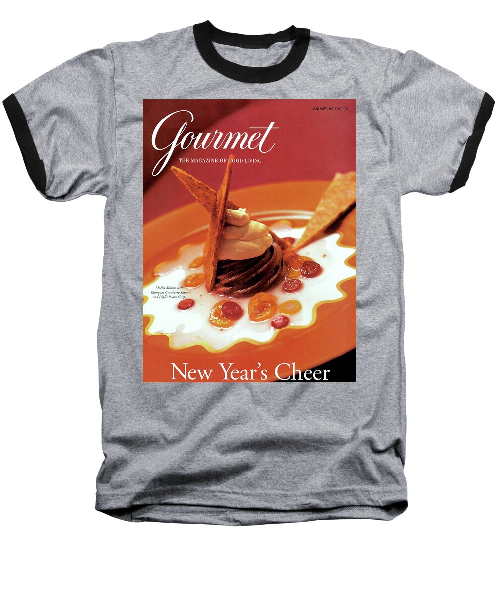 Food Baseball T-Shirt featuring the photograph A Gourmet Cover Of Moch Mousse by Romulo Yanes