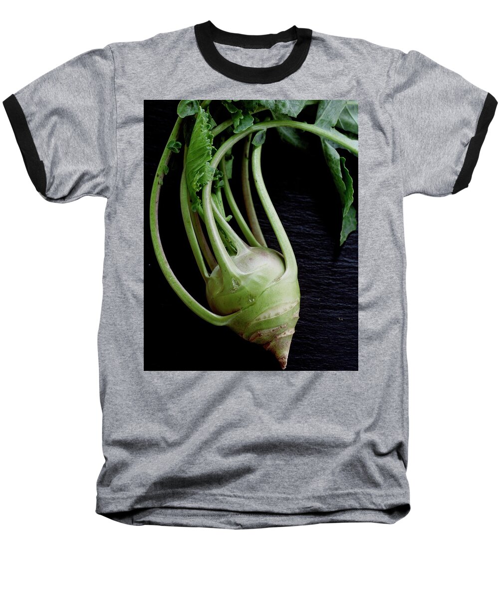 Vegetables Baseball T-Shirt featuring the photograph A Kohlrabi by Romulo Yanes