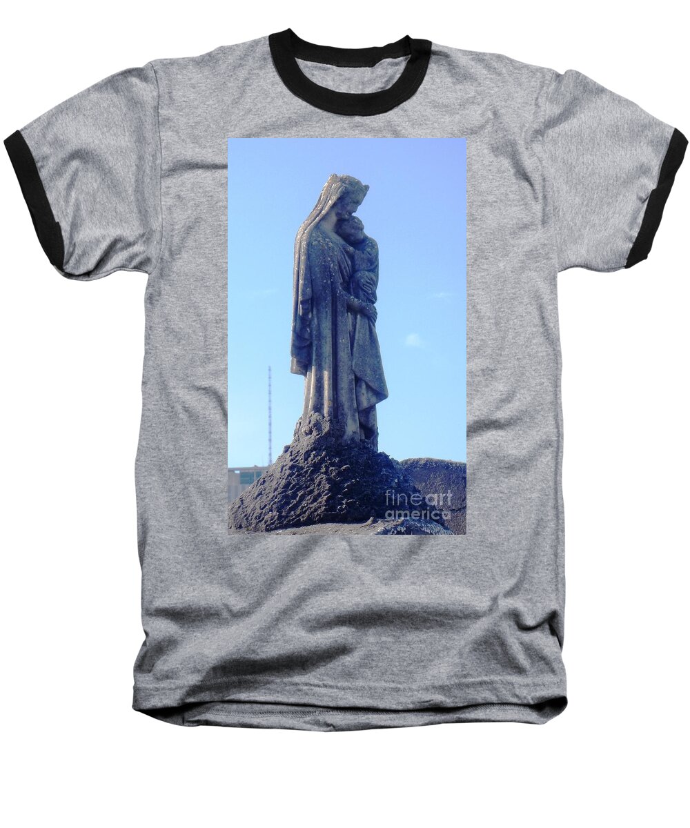 St. Loius Cemetery 1 In New Orleans La Baseball T-Shirt featuring the photograph A Mother's Love by Alys Caviness-Gober