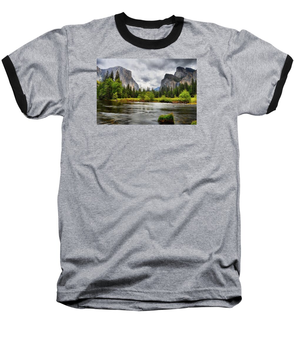 Gates Of The Valley Baseball T-Shirt featuring the photograph A Storm Draws Near by Lynn Bauer