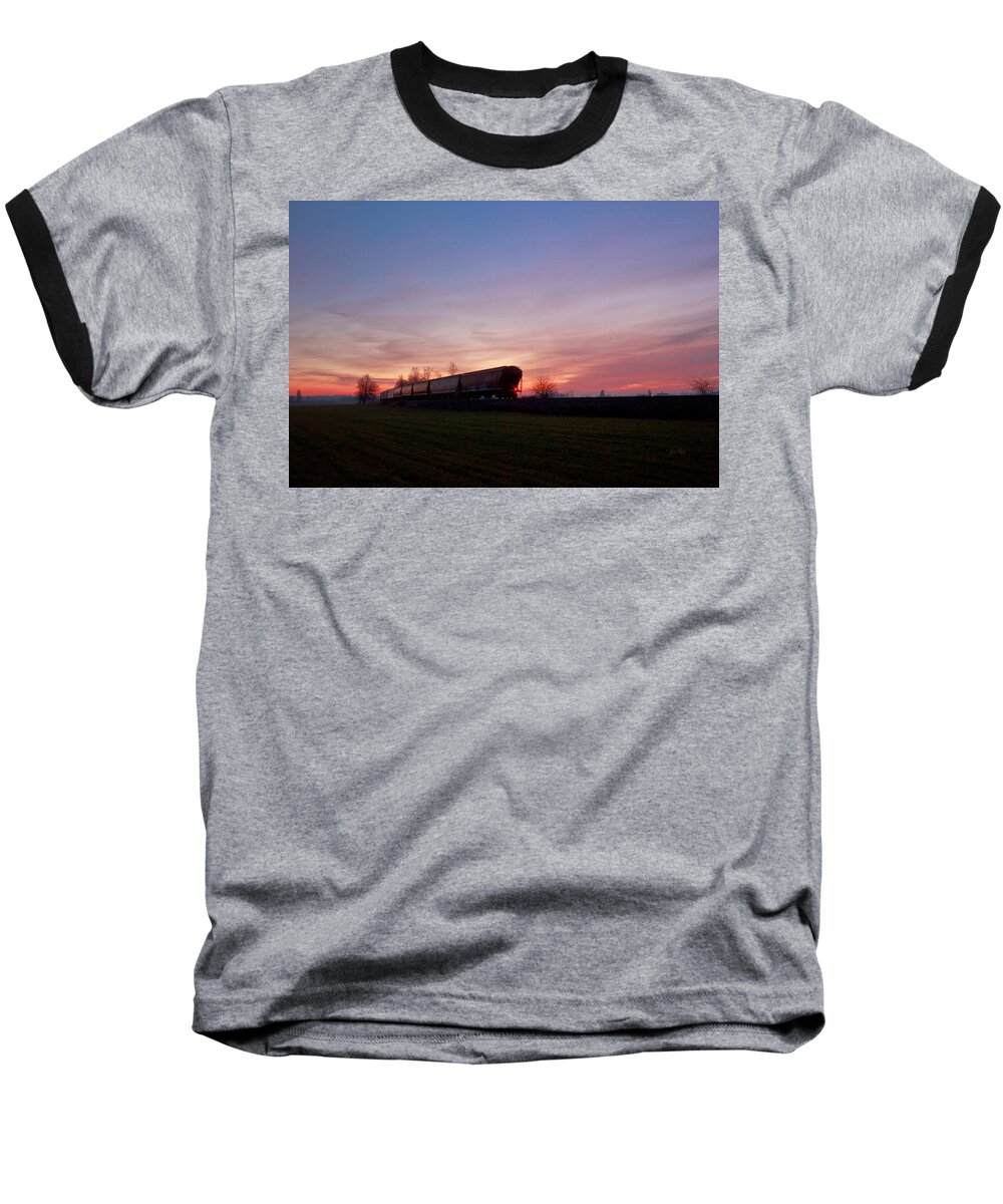 Train Baseball T-Shirt featuring the photograph Abandoned train by Eti Reid