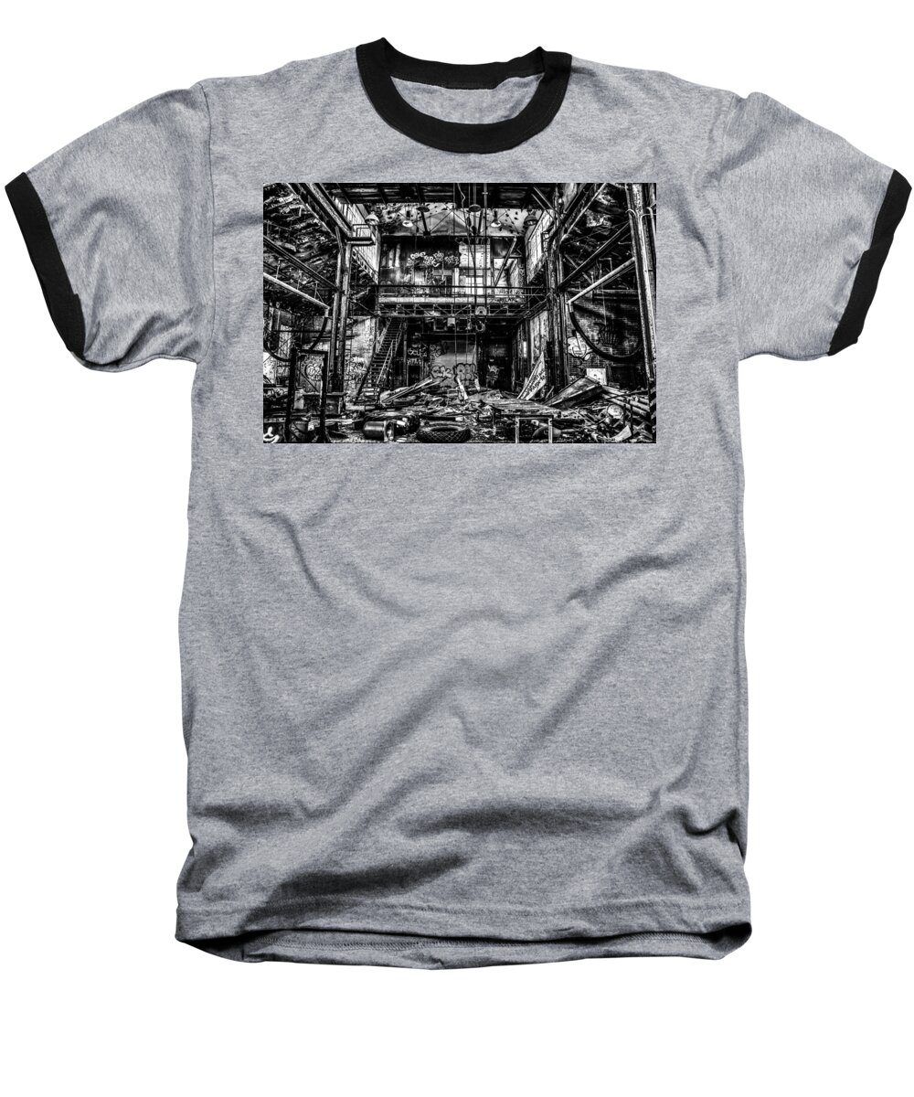 Nyc Baseball T-Shirt featuring the photograph Abandonment by Johnny Lam