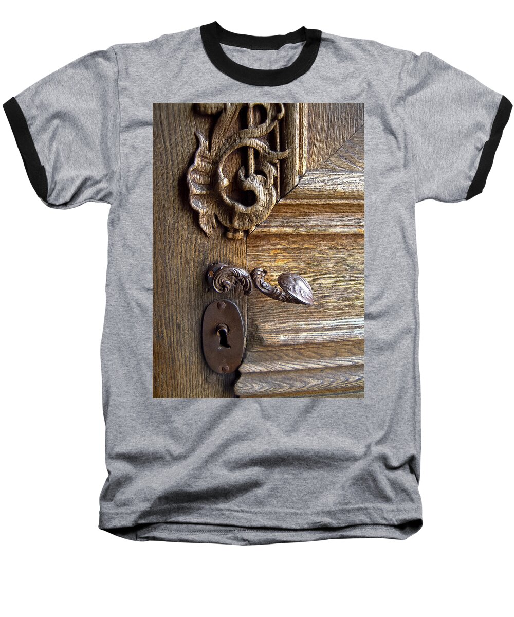 Lock Baseball T-Shirt featuring the photograph Abbey lock by Jenny Setchell