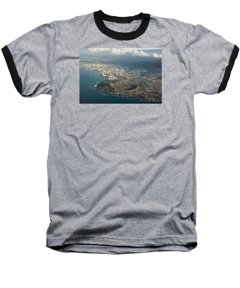 Georgia Mizuleva Baseball T-Shirt featuring the photograph Above Hawaii by Georgia Mizuleva