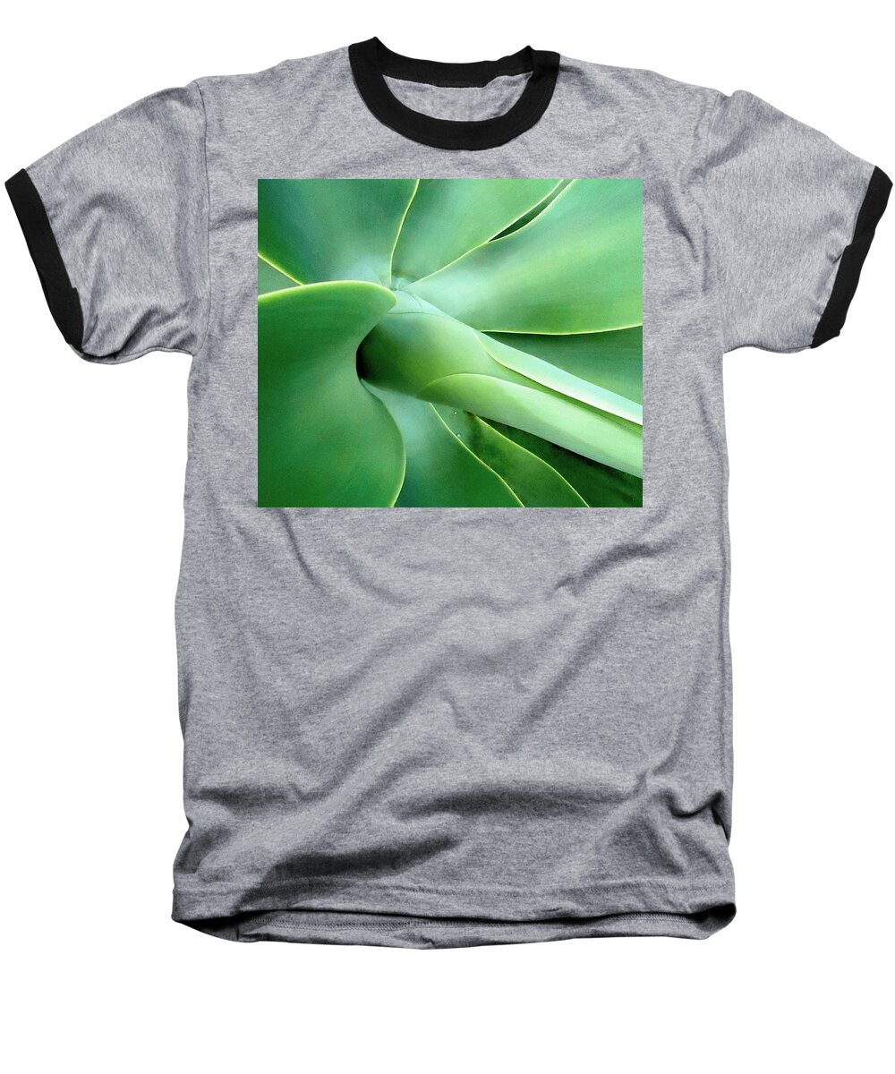 Agave Baseball T-Shirt featuring the photograph Agave Heart by Peter Mooyman