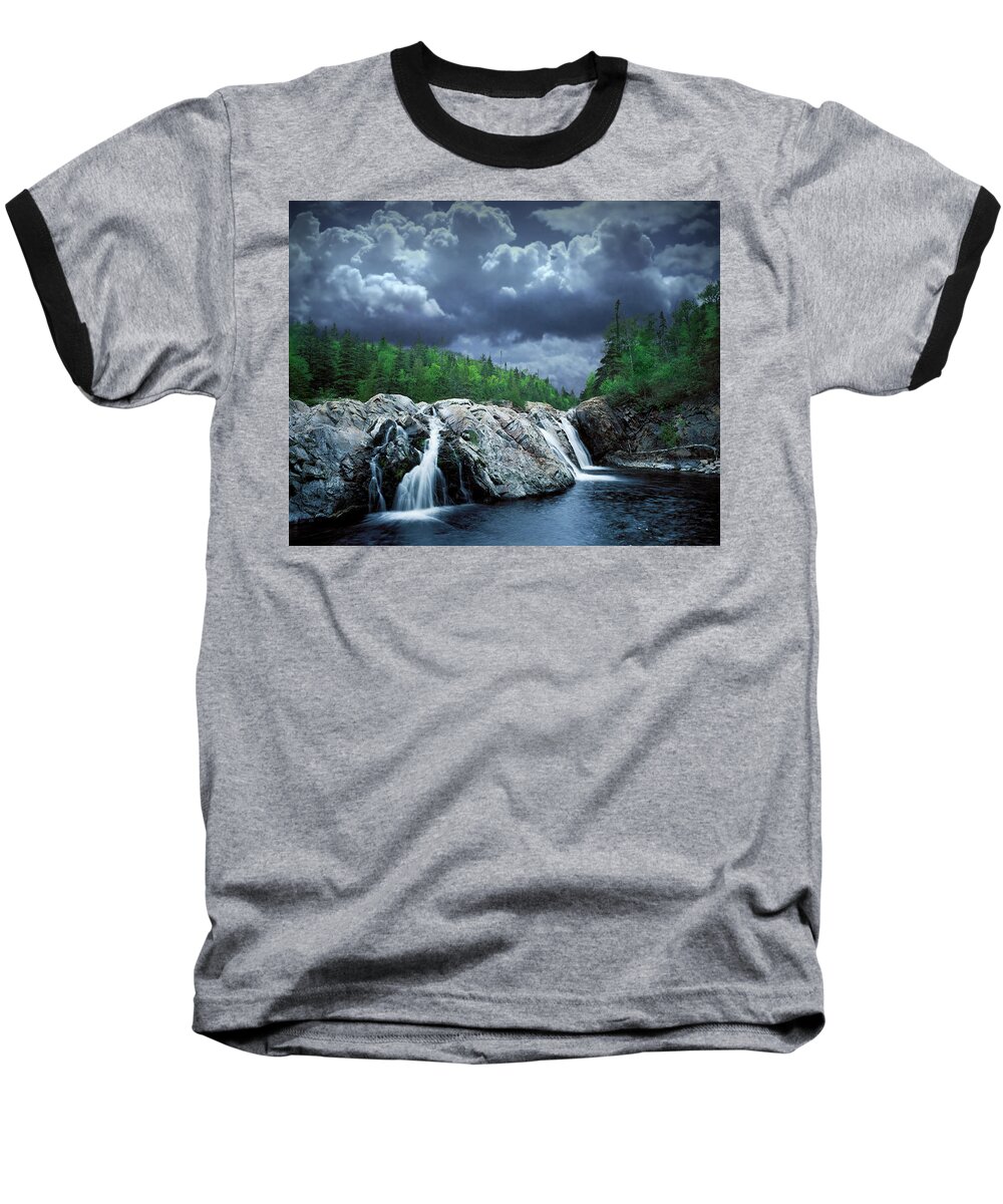 Art Baseball T-Shirt featuring the photograph Aguasabon River Mouth by Randall Nyhof