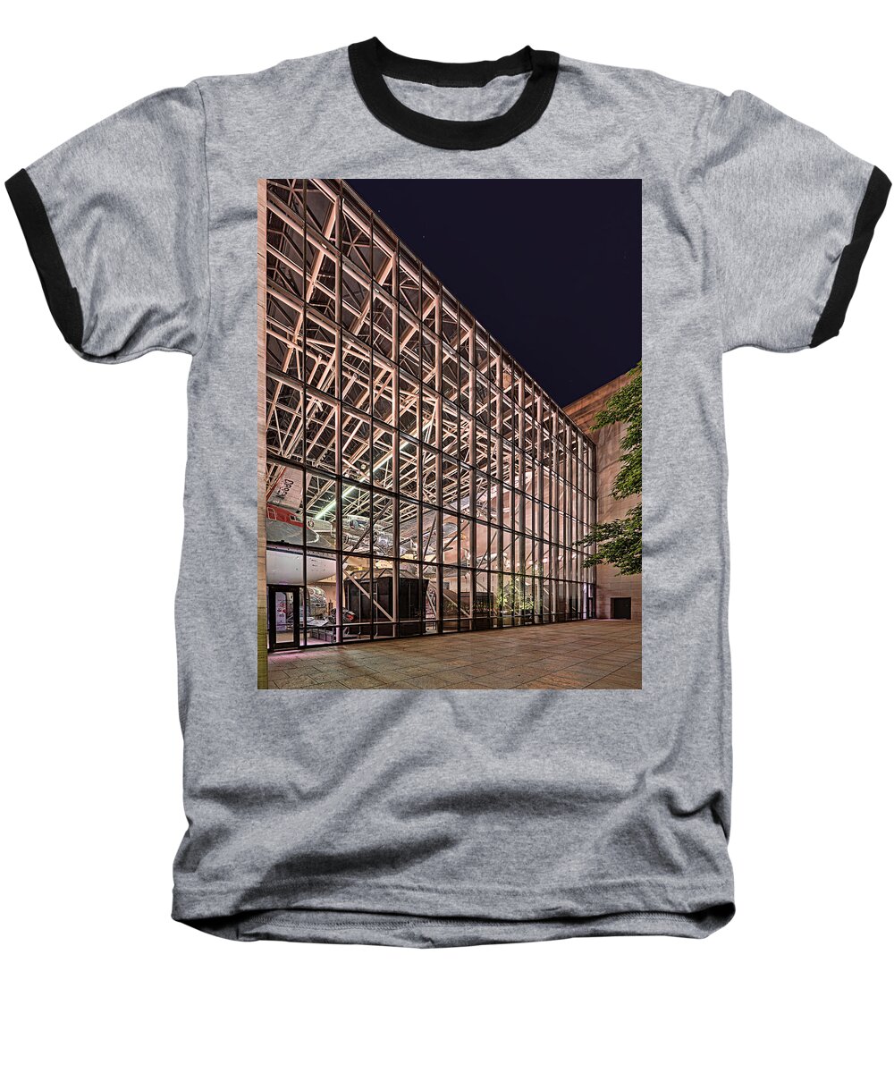 Metro Baseball T-Shirt featuring the photograph Air and Space Museum Flight by Metro DC Photography