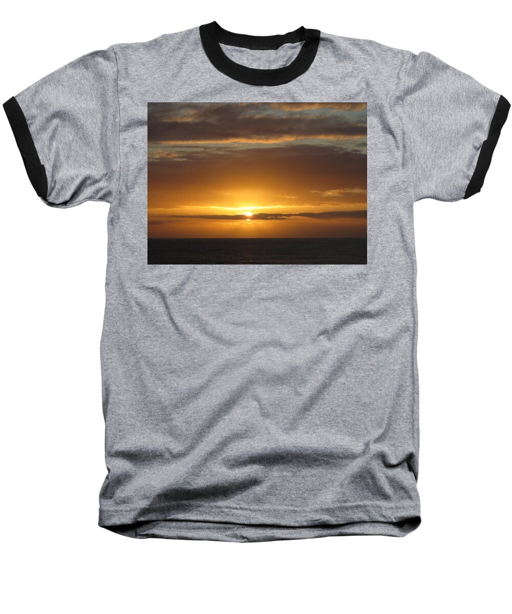 Alaska Baseball T-Shirt featuring the photograph Alaskan Sunset by Jennifer Wheatley Wolf