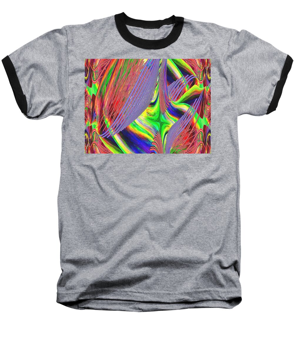 Abstract Baseball T-Shirt featuring the digital art Albatross Dreamscape by Tim Allen