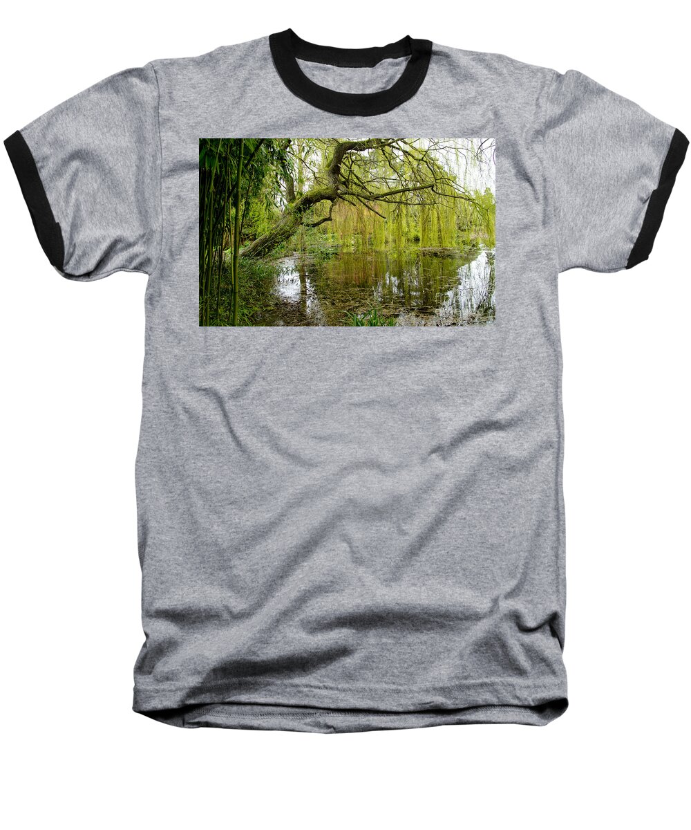 A Lanscape Picture With Green Bamboo Baseball T-Shirt featuring the photograph Amazingly green by Elena Perelman