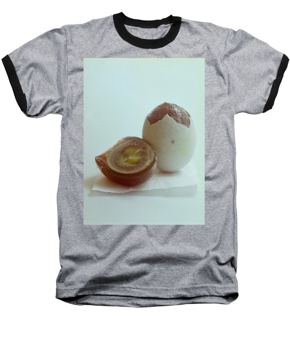 Nobody Baseball T-Shirt featuring the photograph An Egg by Romulo Yanes