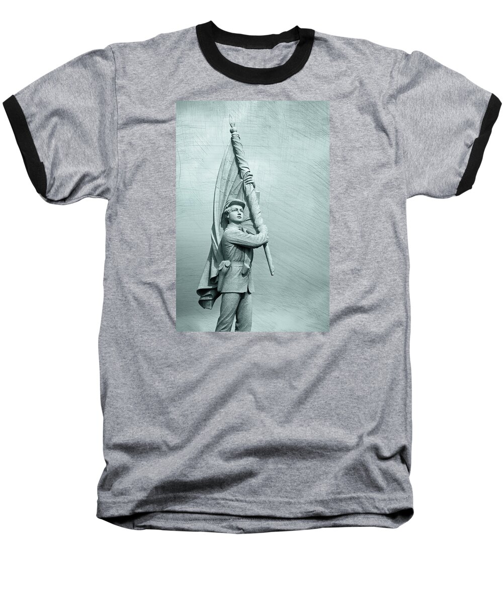 Antietam Baseball T-Shirt featuring the photograph Antietam Civil War Monument by Phil Cardamone