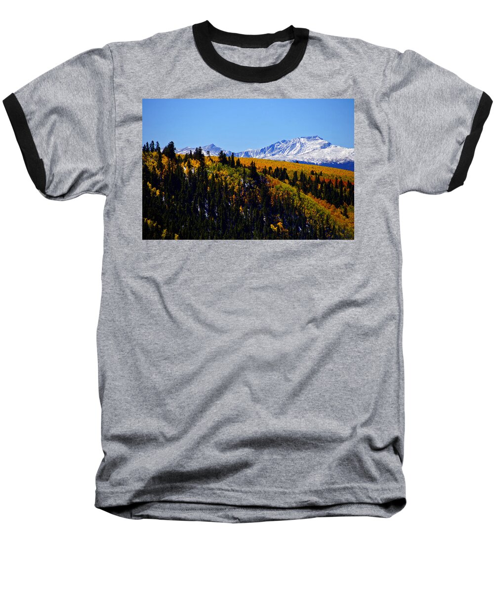 14'ers Baseball T-Shirt featuring the photograph Altitude with Aptitude by Jeremy Rhoades