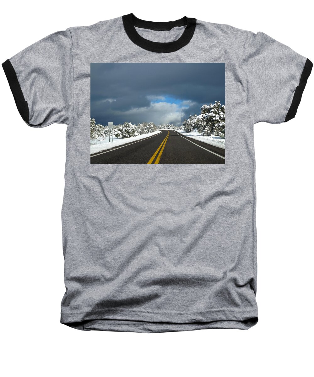  Baseball T-Shirt featuring the photograph Arizona Snow 1 by Gregory Daley MPSA