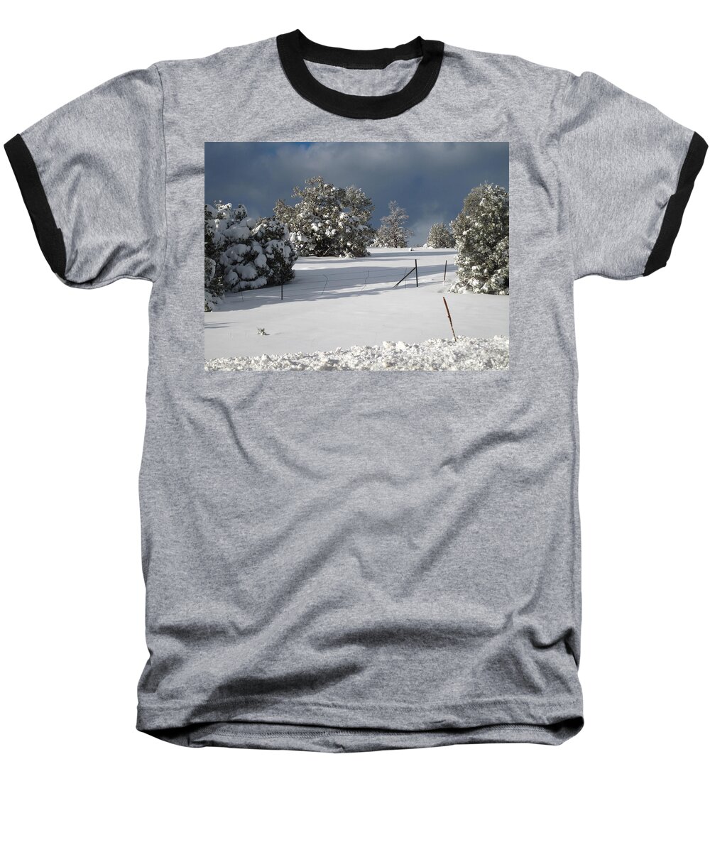  Baseball T-Shirt featuring the photograph Arizona Snow 3 by Gregory Daley MPSA