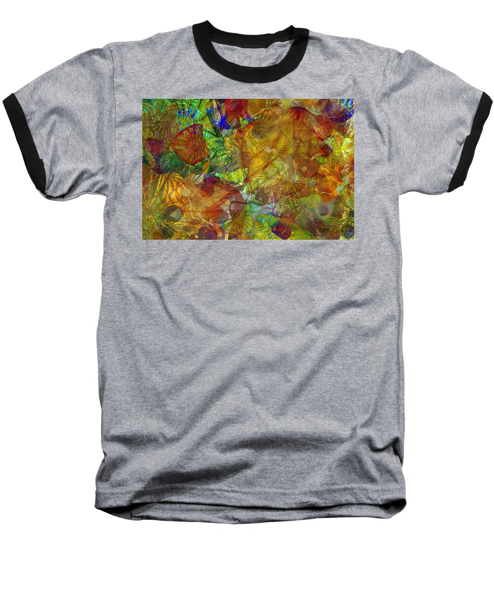 Art Baseball T-Shirt featuring the photograph Art Glass Overlay by Tikvah's Hope