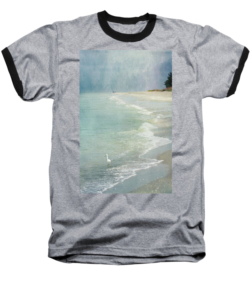 Seascape Baseball T-Shirt featuring the photograph At the Beach - Captiva Island by Kim Hojnacki