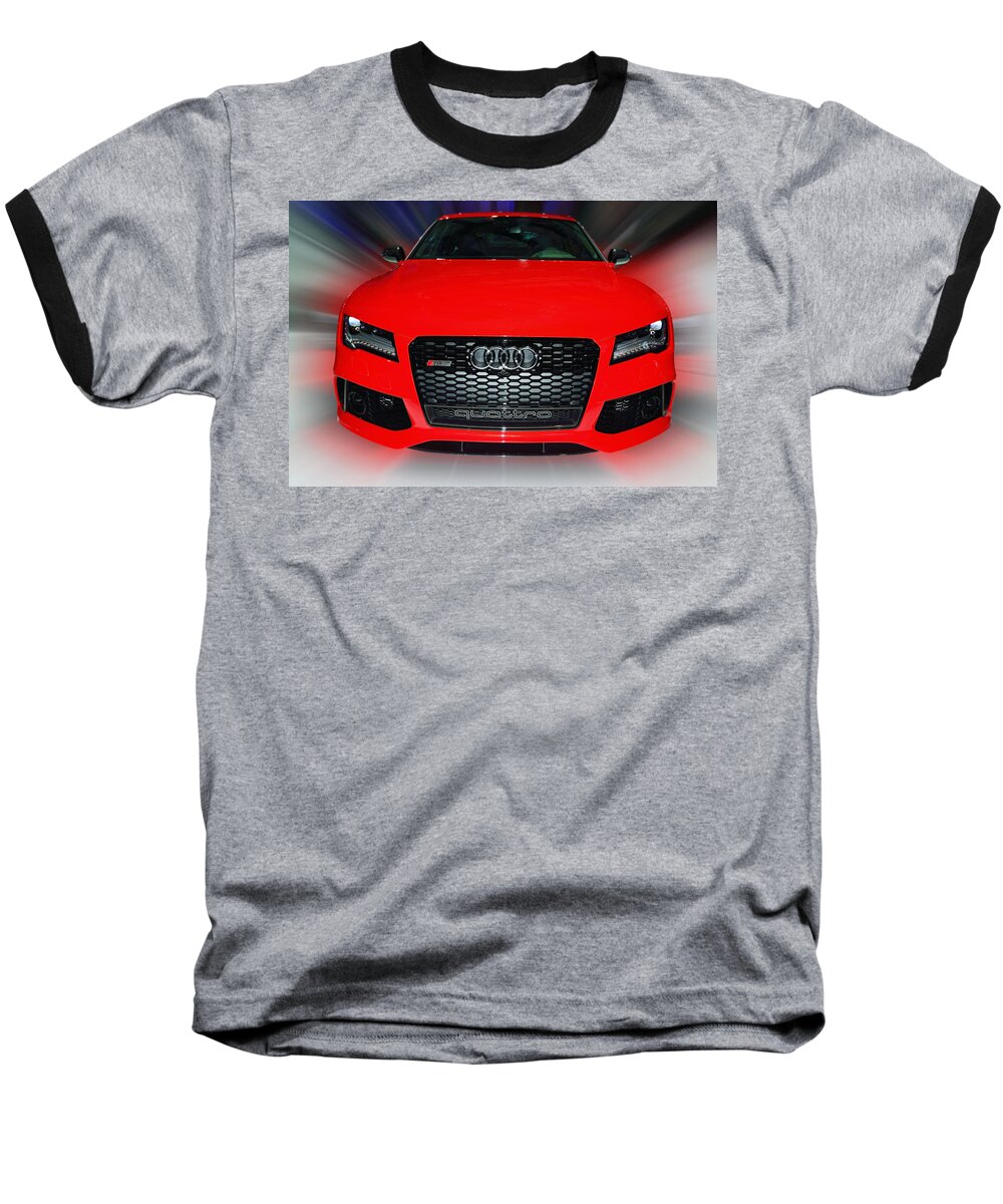 Audi Baseball T-Shirt featuring the photograph AUDI quattro RS7 2014 by Dragan Kudjerski