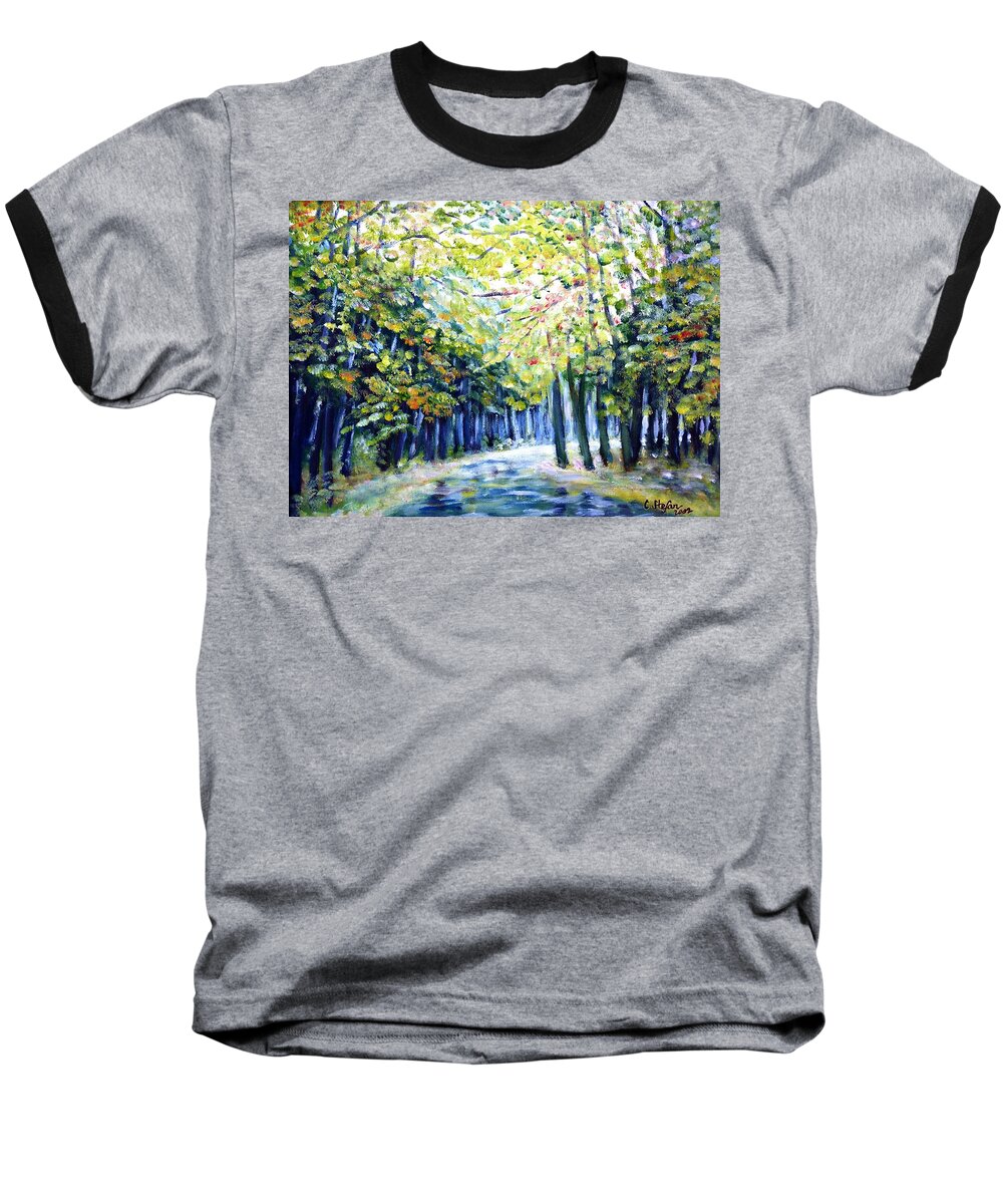 Autumn Baseball T-Shirt featuring the painting Autumn by Cristina Stefan