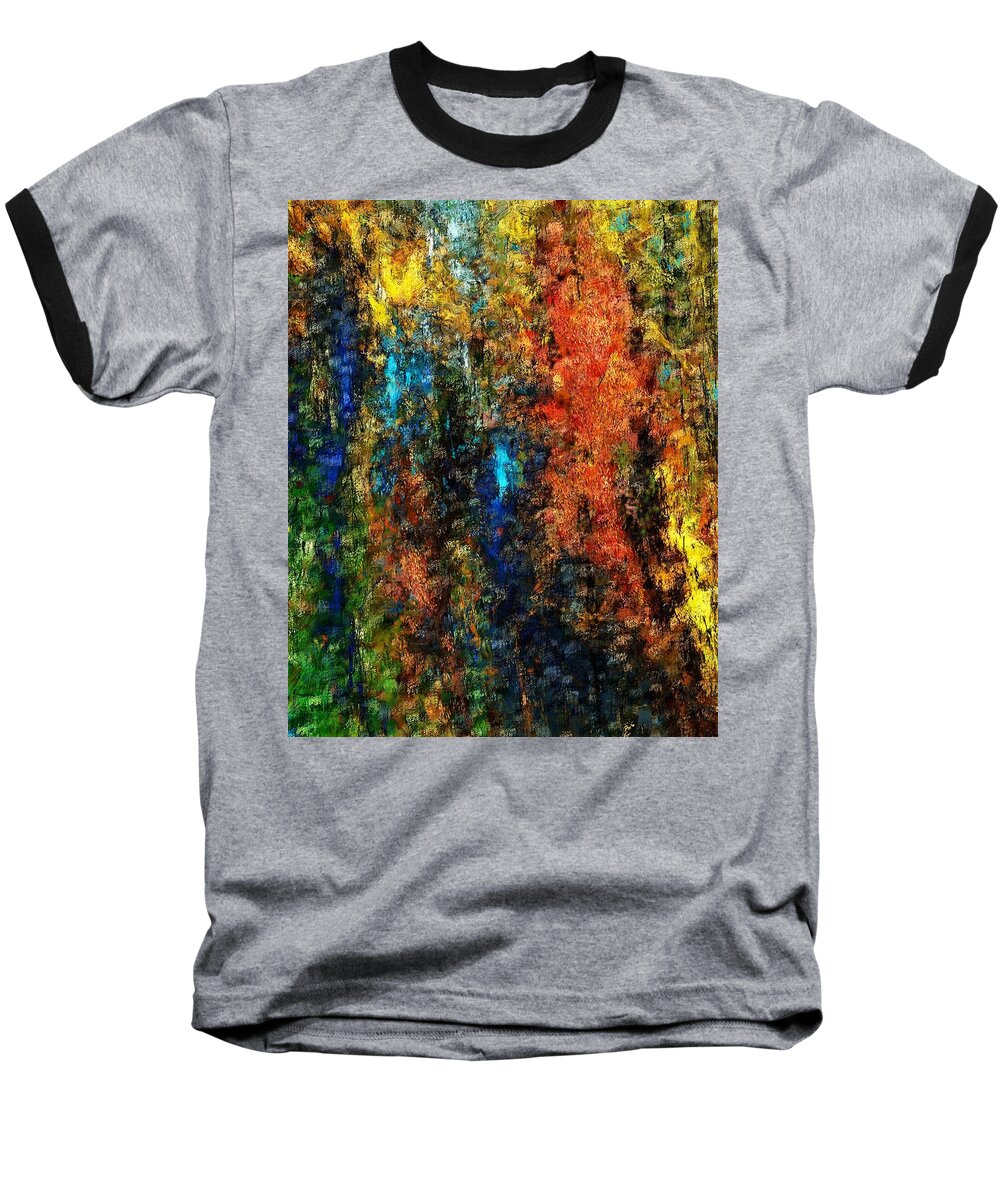 Fine Art Baseball T-Shirt featuring the digital art Autumn Visions Remembered by David Lane