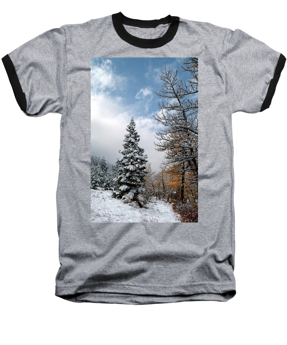 Beautiful Baseball T-Shirt featuring the photograph Autumn Winter Colors 2 by Roger Snyder