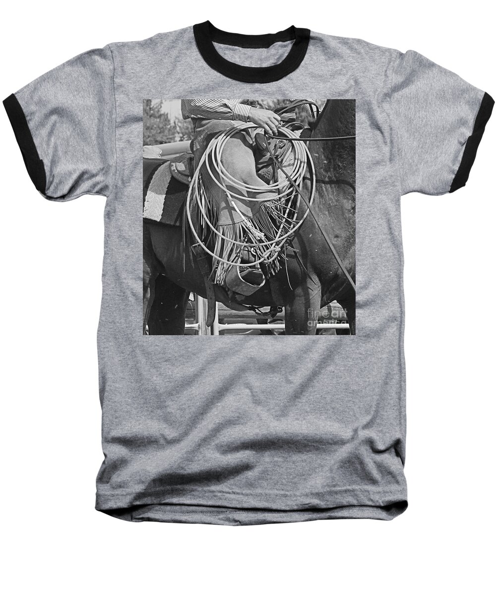 Horse Baseball T-Shirt featuring the photograph Backing Up by Ann E Robson