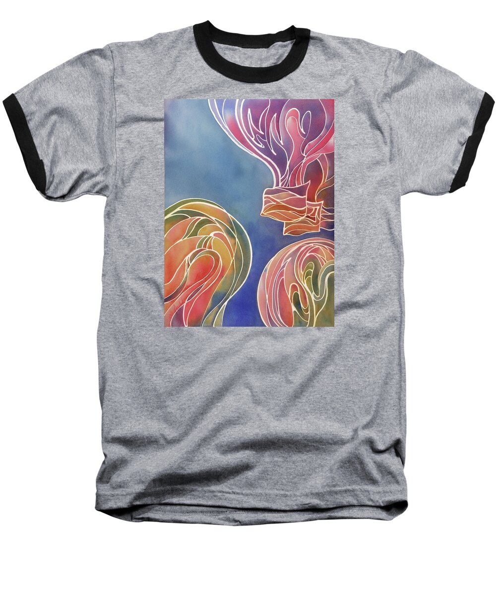 Watercolor Baseball T-Shirt featuring the painting Balloons III by Johanna Axelrod